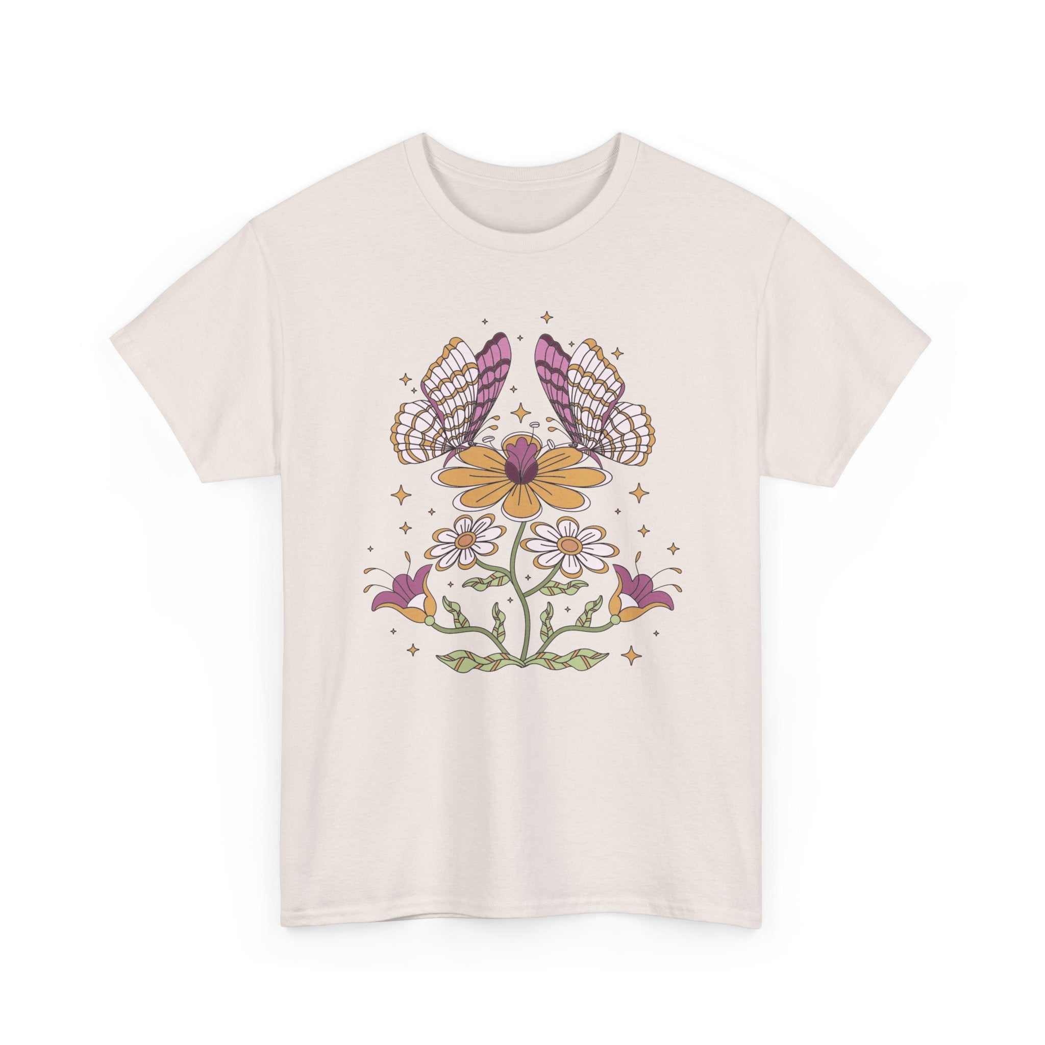 Boho Butterfly Floral T-Shirt