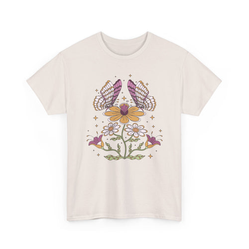 Boho Butterfly Floral T-Shirt