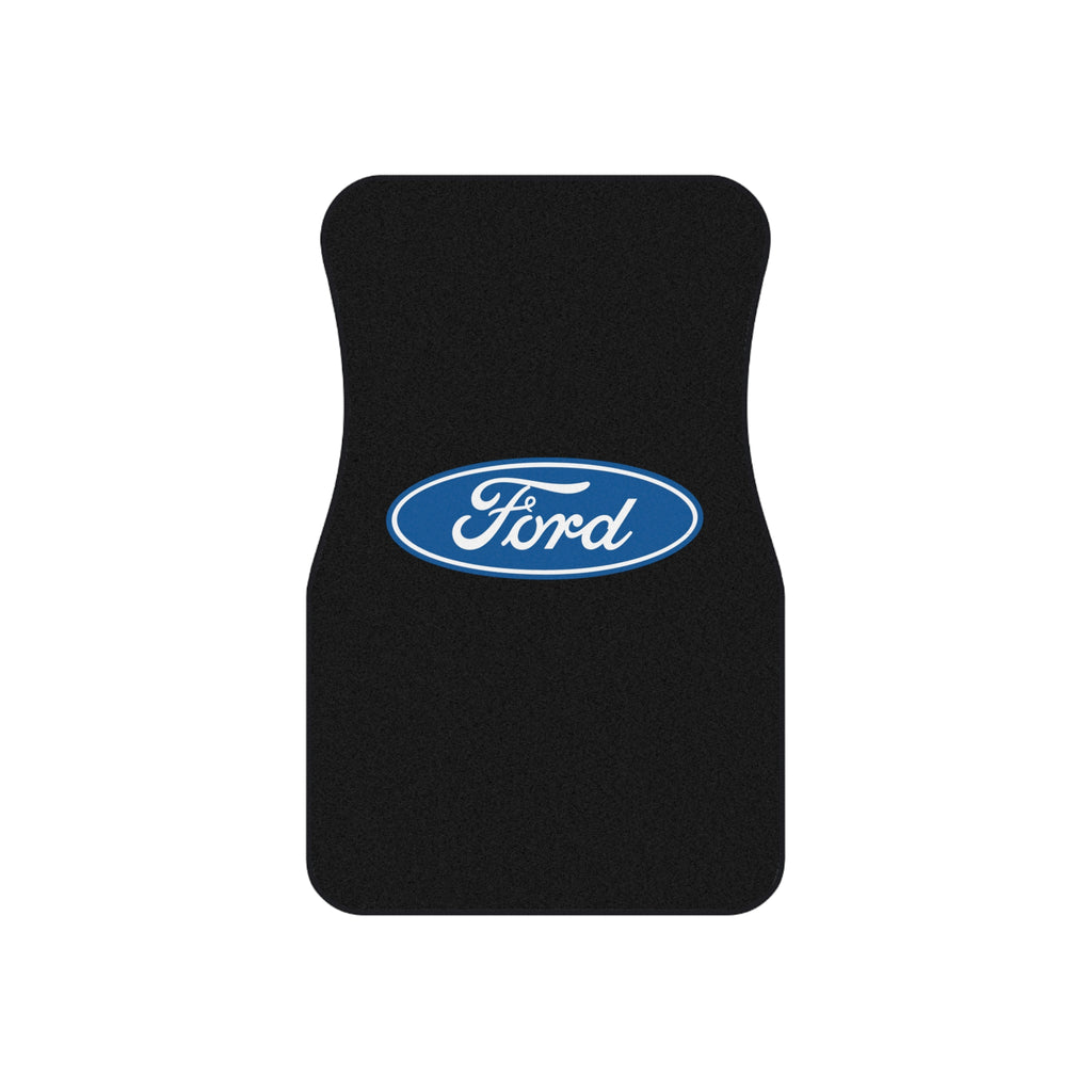 4 Piece Universal Car Floor Mats Set Ford Logo Black Auto Interior Accessories