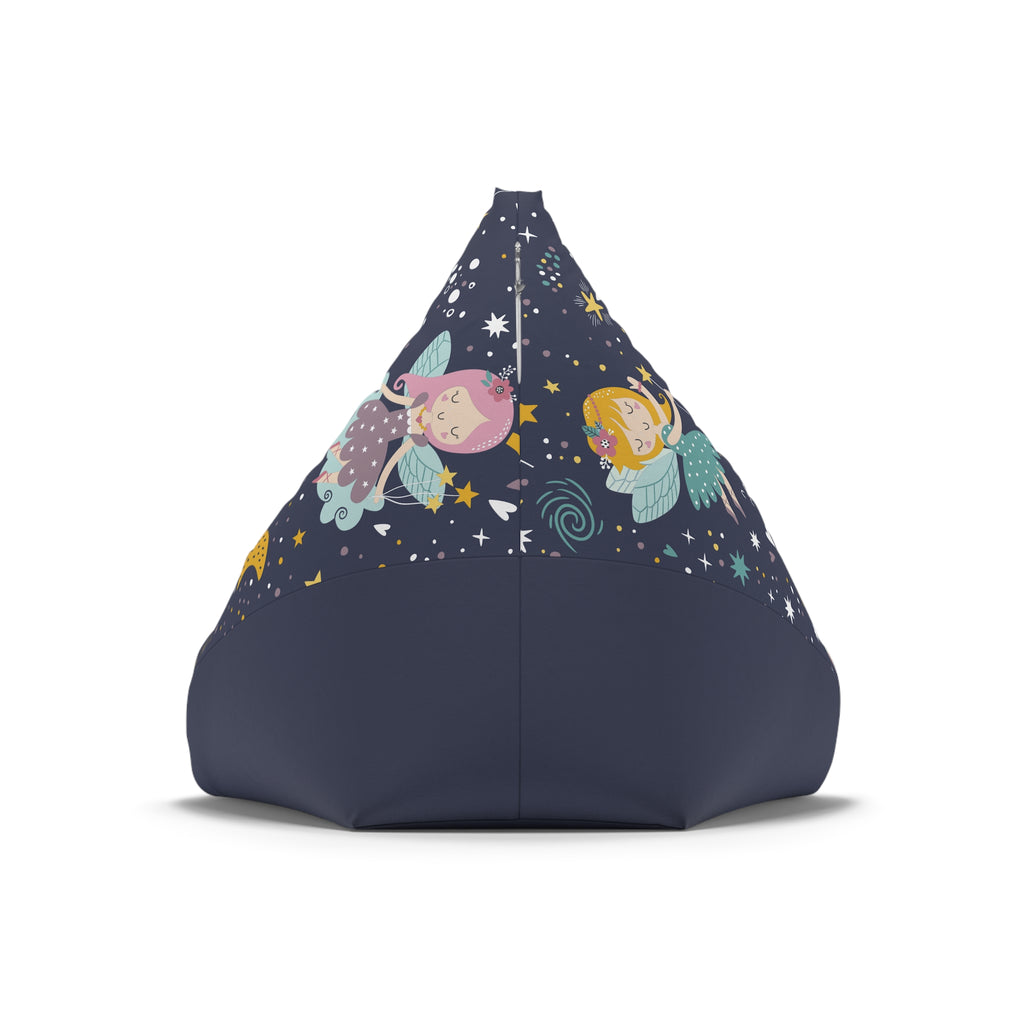 Sleeping Fairies Bean Bag Chair Cover | Night Sky Stars, Kids Room