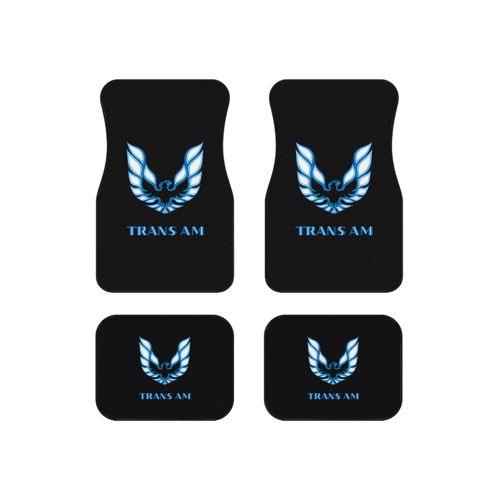 Trans Am Logo Car Mats (Set of 4) — Blue Firebird Floor Mats
