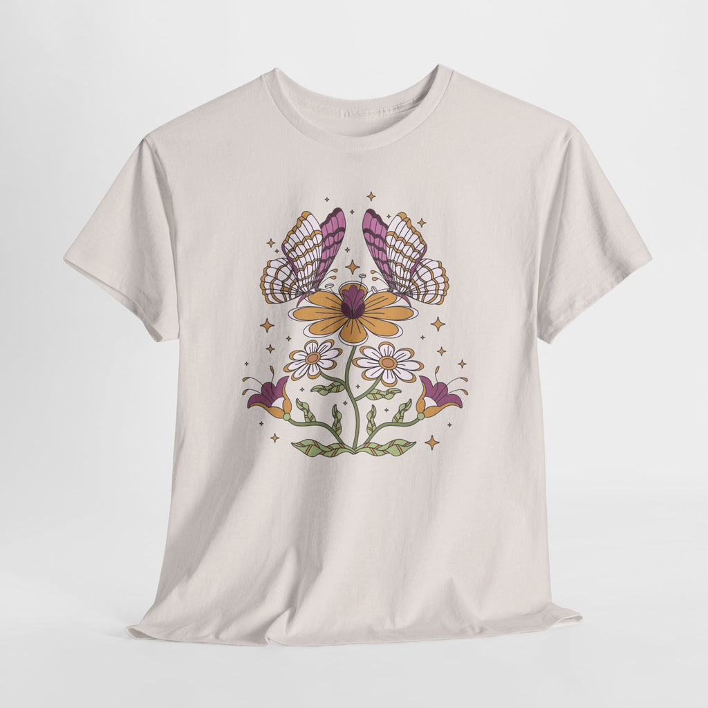 Boho Butterfly Floral T-Shirt