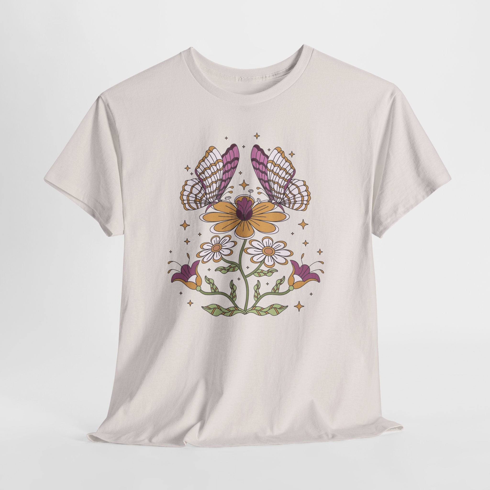 Boho Butterfly Floral T-Shirt
