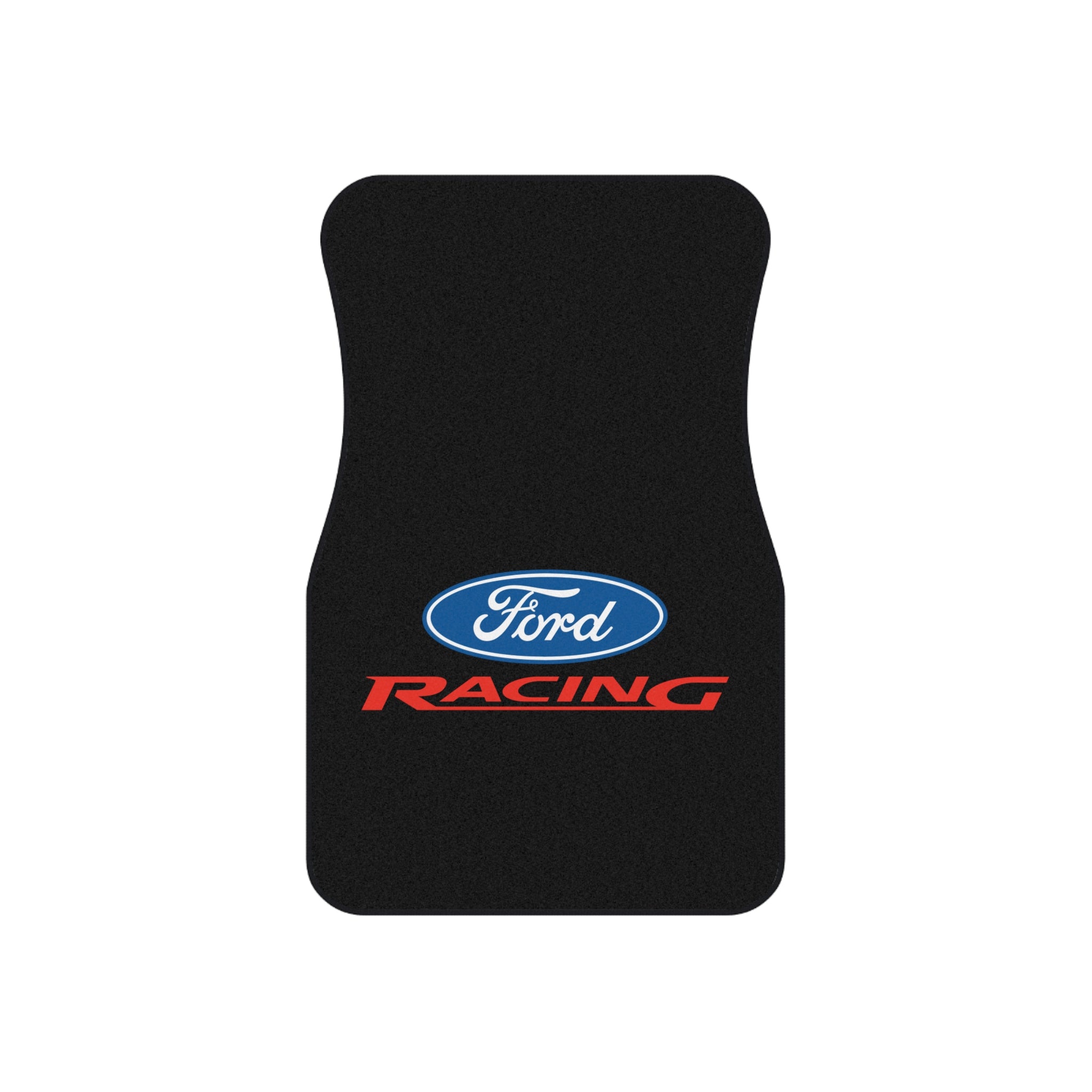 4 Piece Universal Car Floor Mats Set Ford Racing Logo Black Auto Interior Accessories