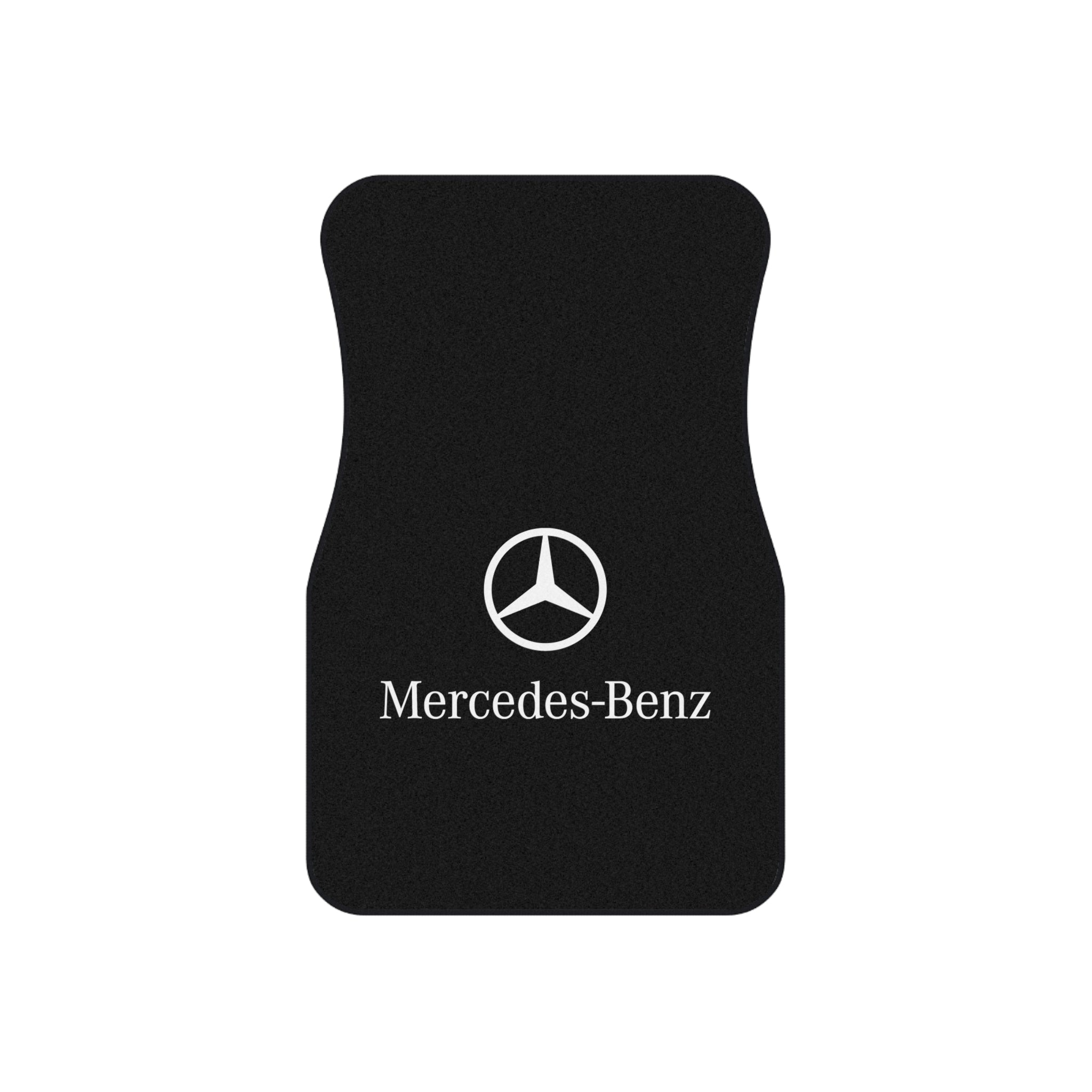 4 Piece Car Floor Mats Set Compatible with Mercedes Benz Logo Black Auto Interior Accessories