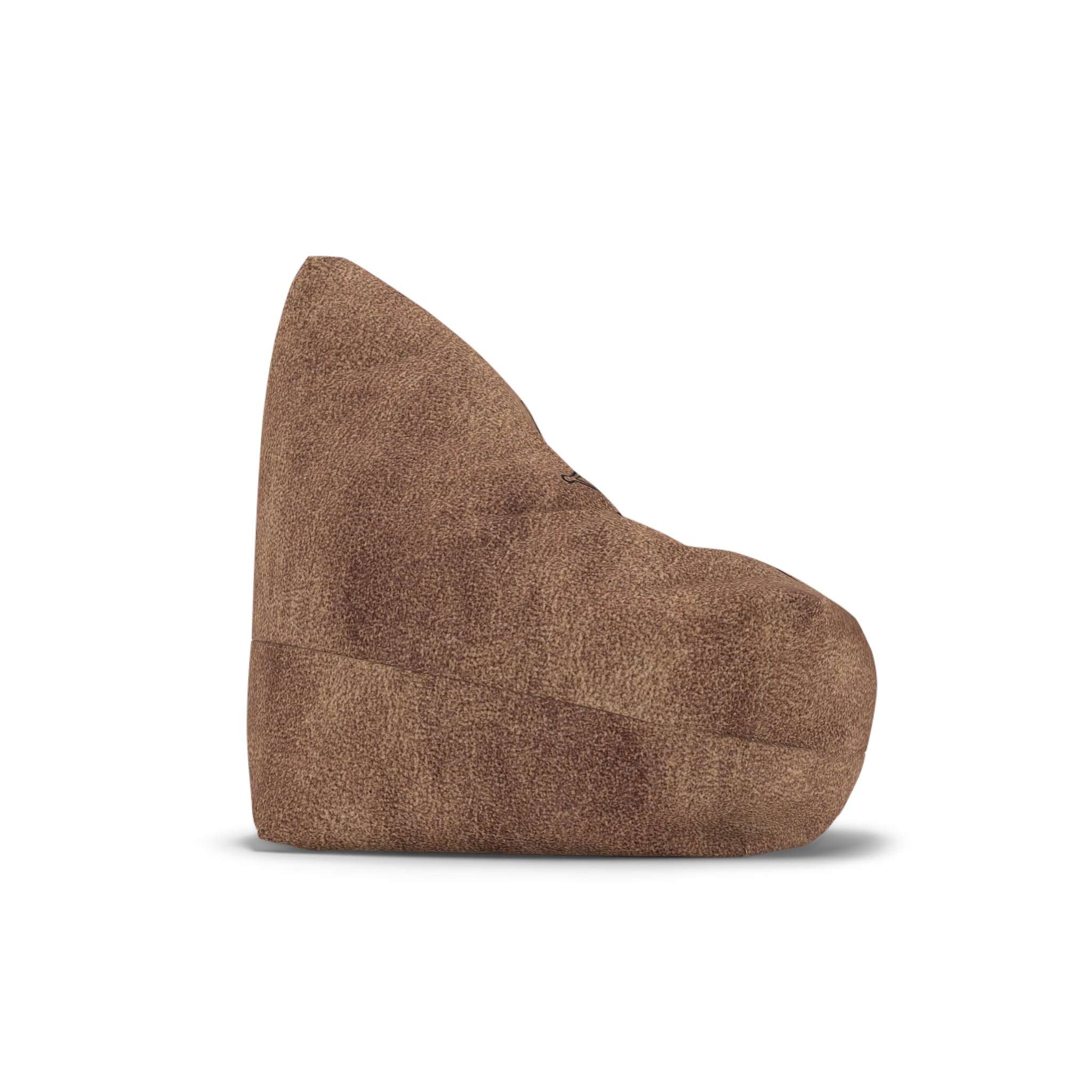 Cowboy Star Bean Bag Chair Cover | Western Rustic Leather Look gift for him