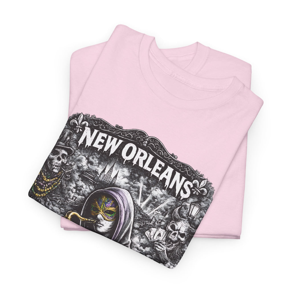 New Orleans T Shirt Jazz Graphic Tee, Dark Streetwear Saxophone Shirt, Mardi Gras Style Unisex Gift