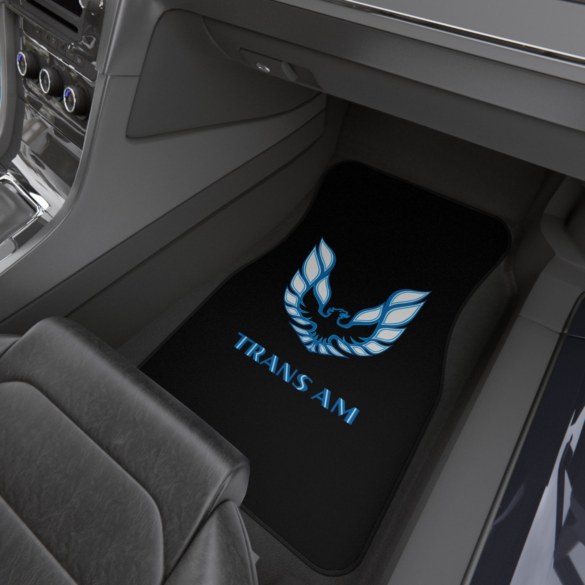 Trans Am Logo Car Mats (Set of 4) — Blue Firebird Floor Mats