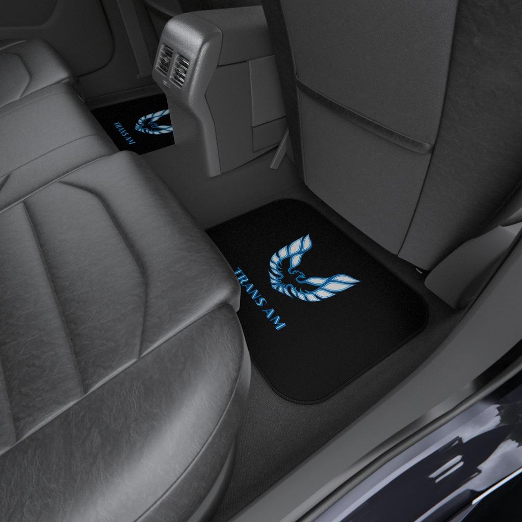 Trans Am Logo Car Mats (Set of 4) — Blue Firebird Floor Mats