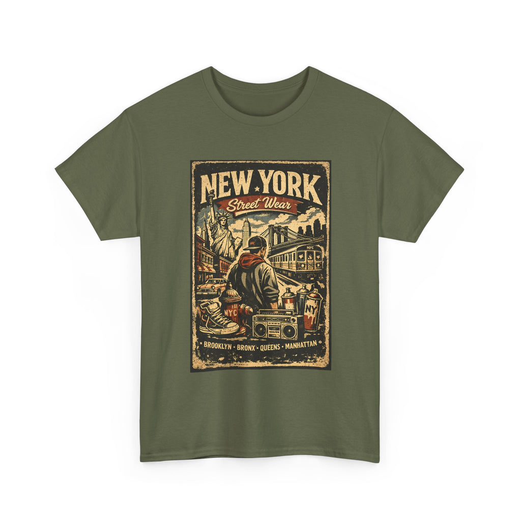 New York T Shirt Streetwear Graphic Tee, NYC Urban Vintage Shirt, Brooklyn Bronx Manhattan Unisex
