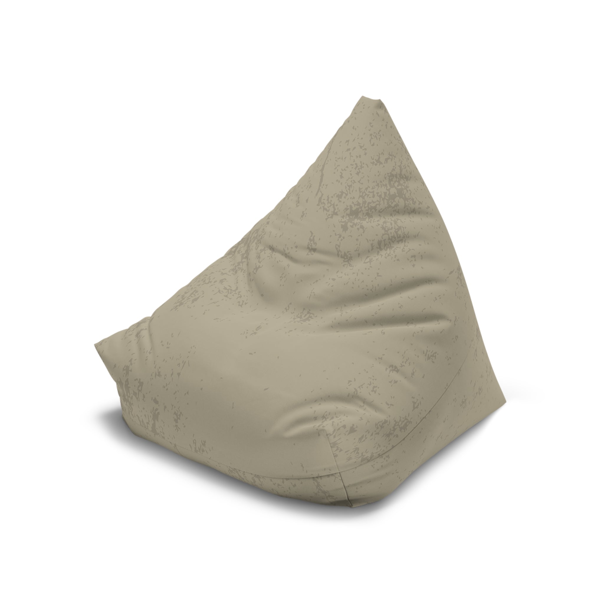 Distressed Tan Bean Bag Chair Cover | Neutral Rustic Home Decor