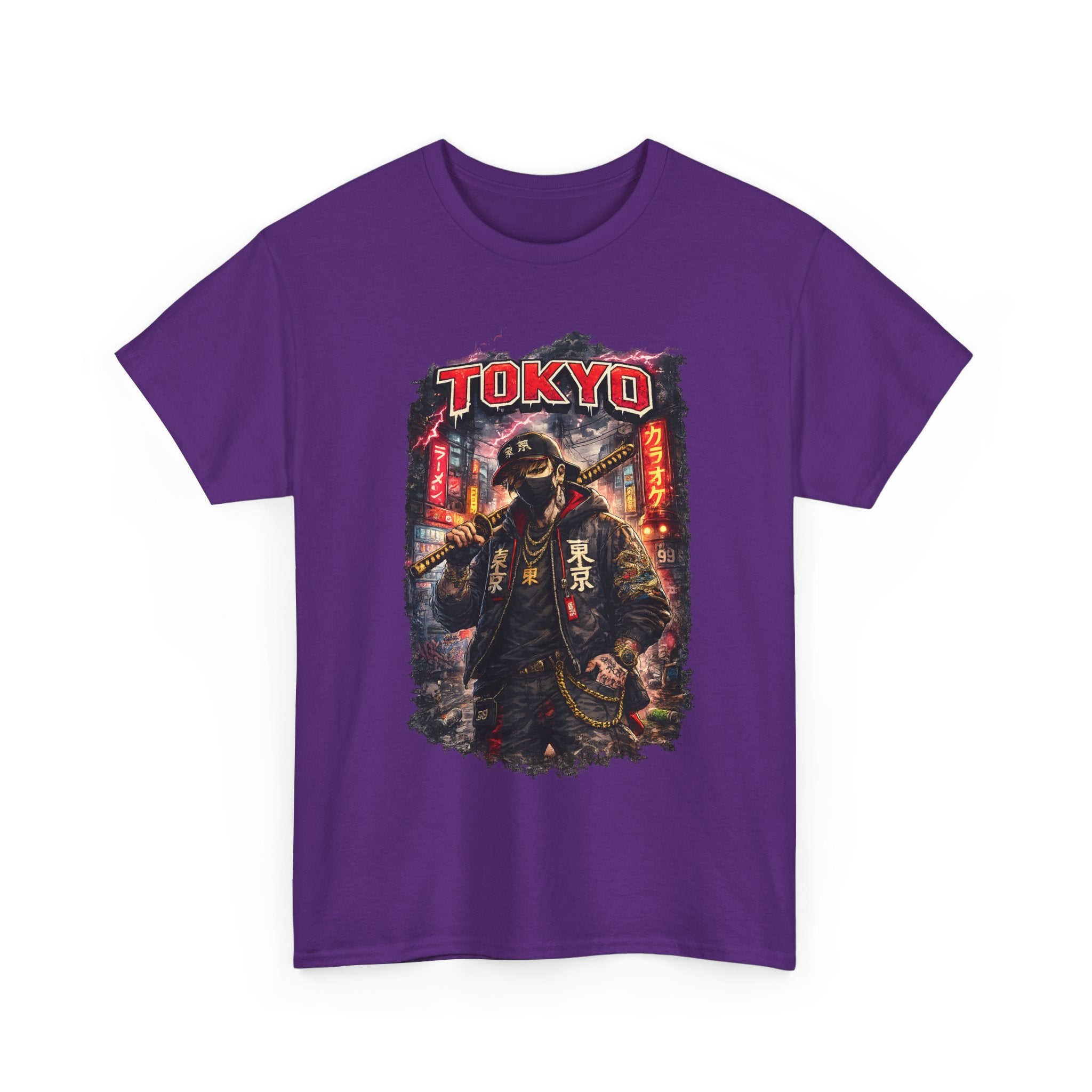 Tokyo Streetwear T Shirt, Japanese Urban Graphic Tee, Cyberpunk Style Unisex Shirt