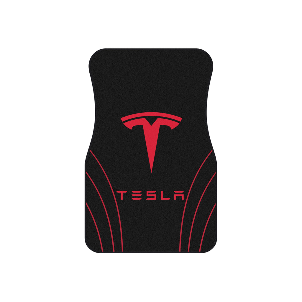 Tesla Logo Car Mats (Set of 4) — Universal Fit All-Weather Floor Liners