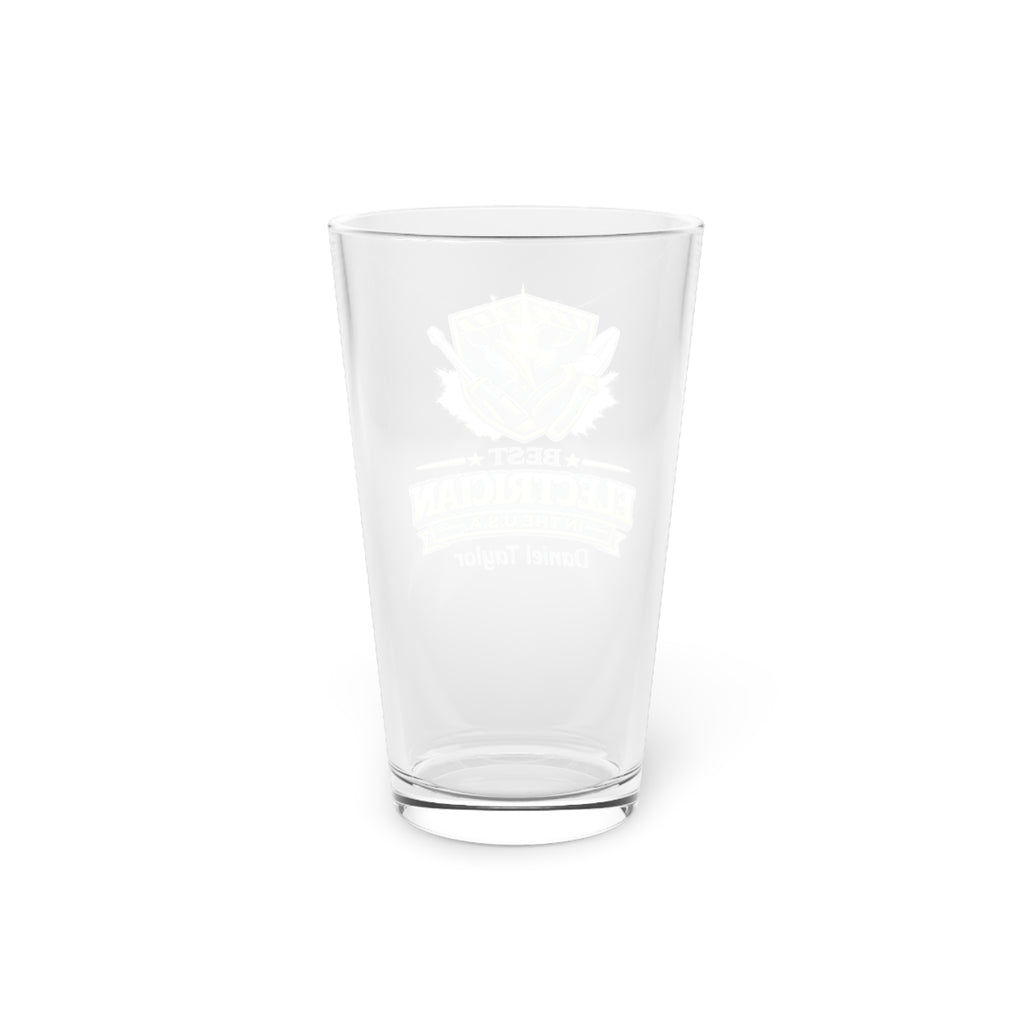 Personalized Electrician Pint Glass  Best Electrician in the USA Custom Name Beer Glass  Gift for Electrician, Electrician Birthday Gift