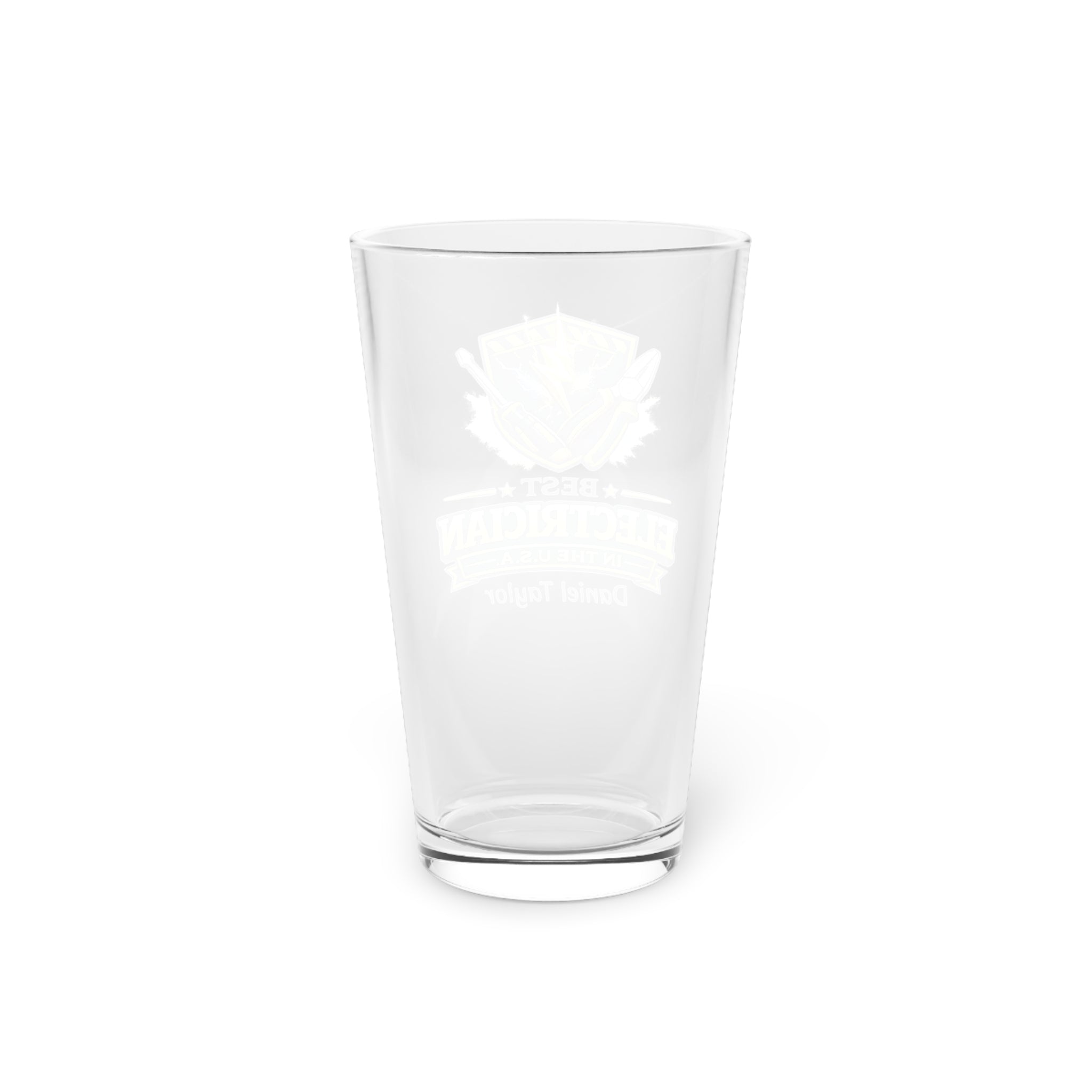 Personalized Electrician Pint Glass  Best Electrician in the USA Custom Name Beer Glass  Gift for Electrician, Electrician Birthday Gift