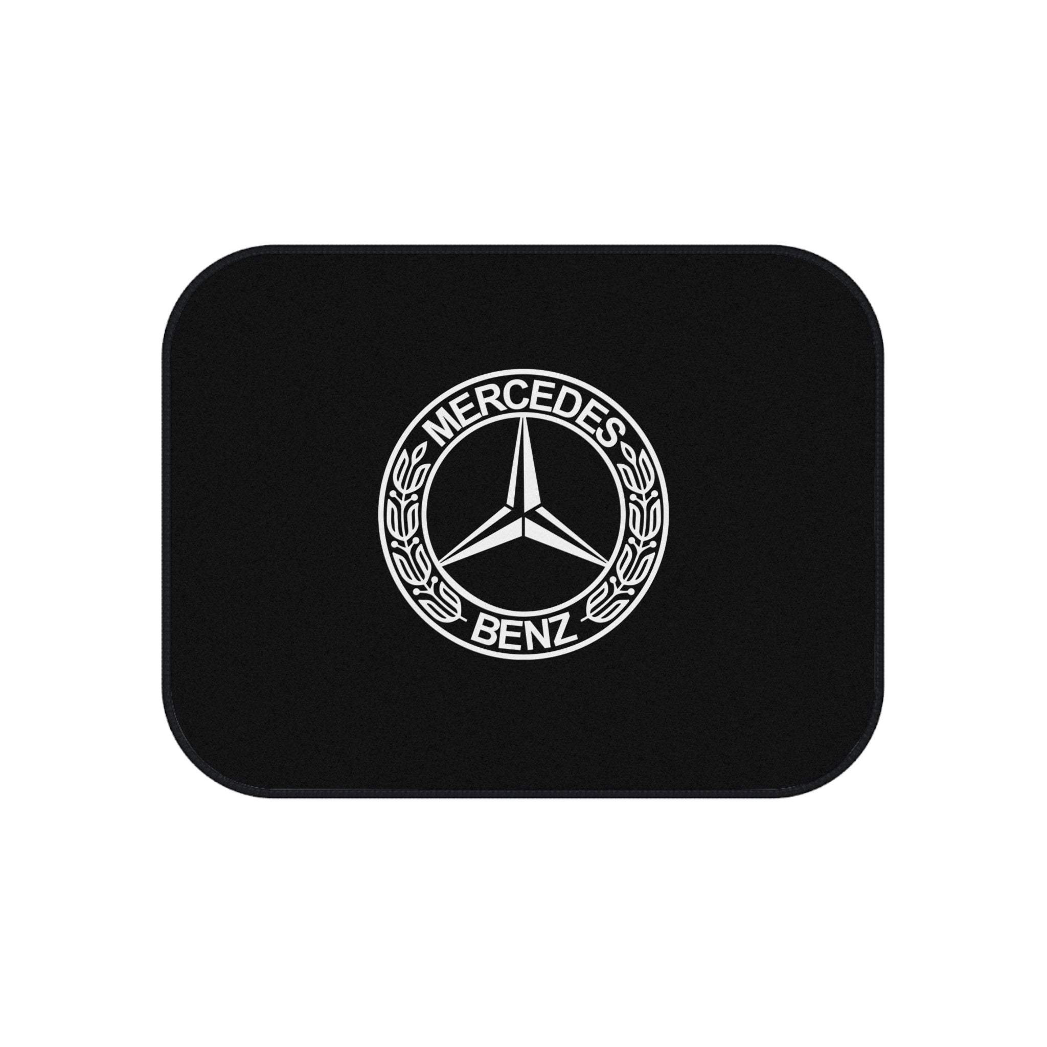 Car Floor Mats Set Compatible with Mercedes Benz Logo Auto Interior Accessories Black Mats
