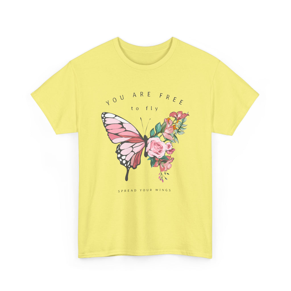 Butterfly Floral Inspirational T-Shirt
