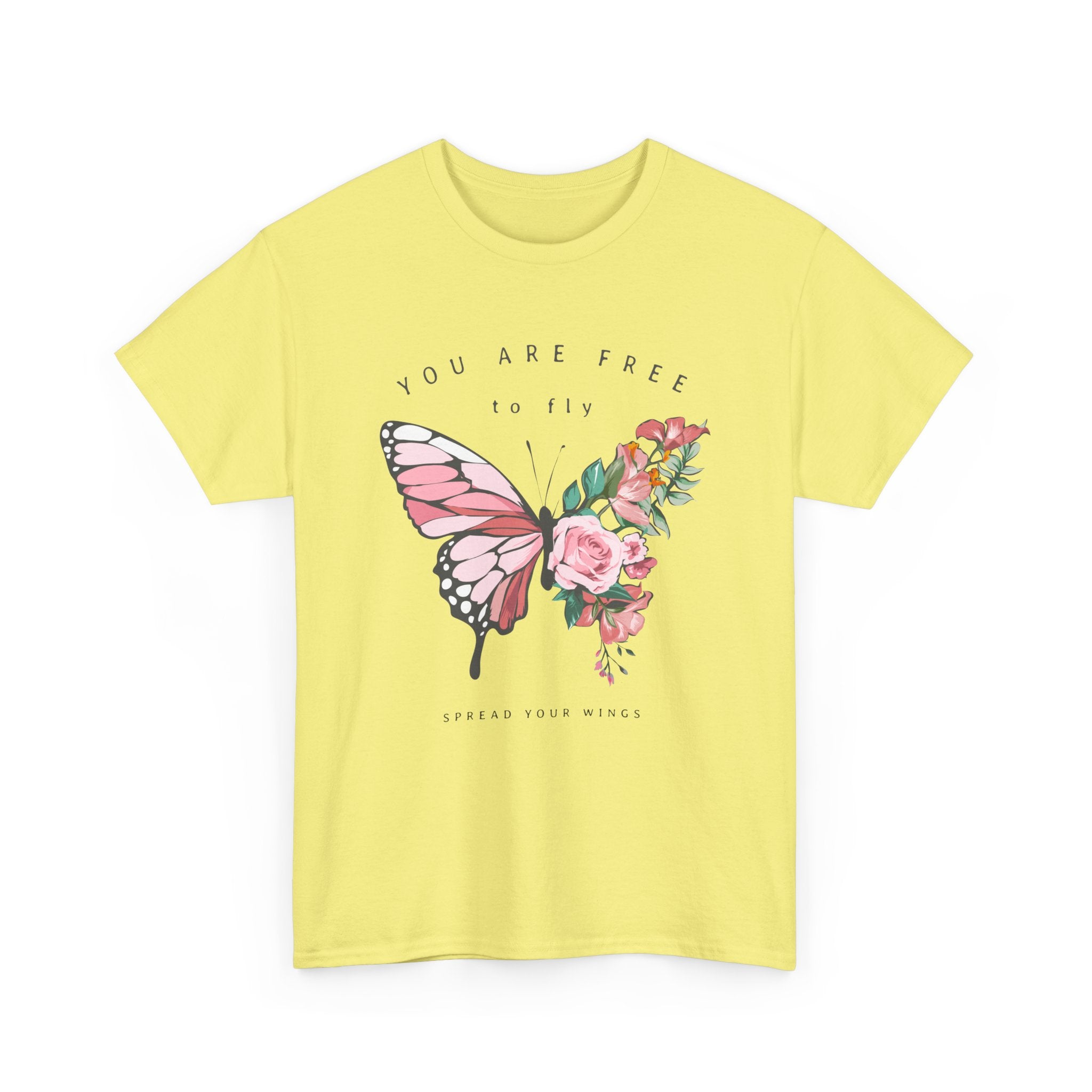 Butterfly Floral Inspirational T-Shirt