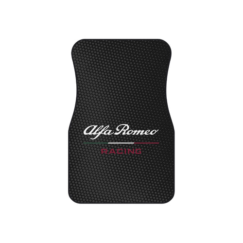 Alfa Romeo Racing Style Car Floor Mats Set of 4 Black Universal Sport Auto Mats