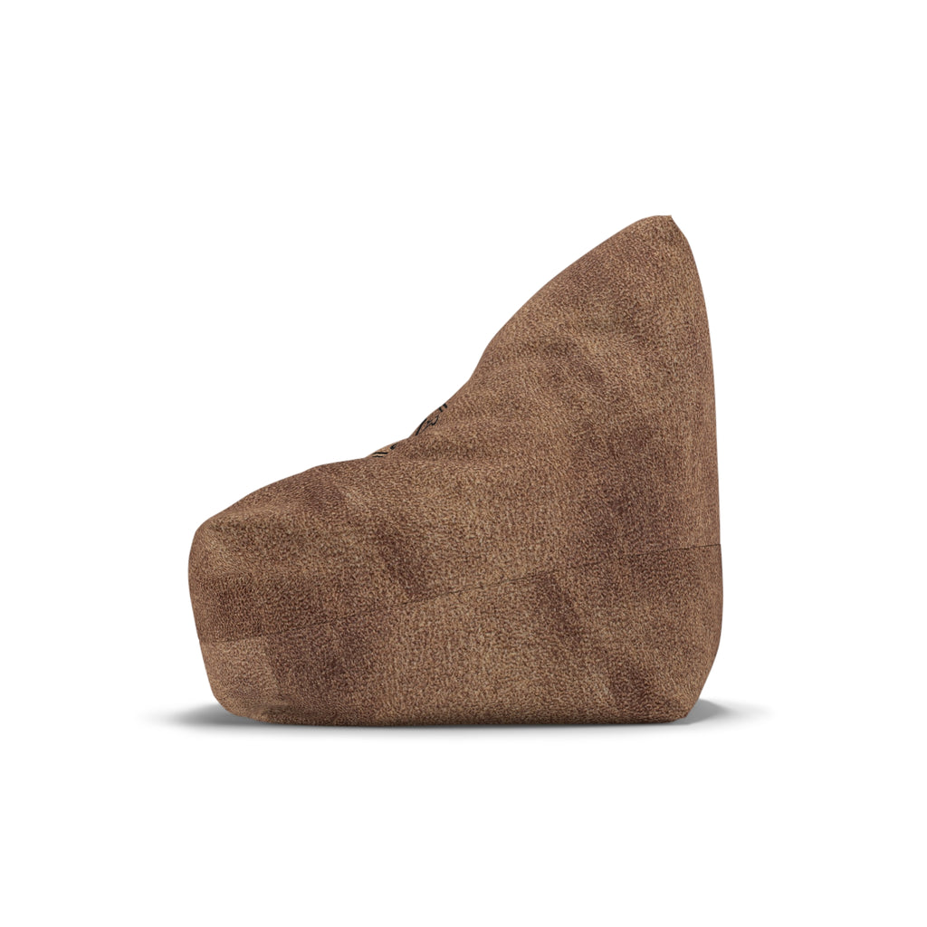 Cowboy Star Bean Bag Chair Cover | Western Rustic Leather Look gift for him