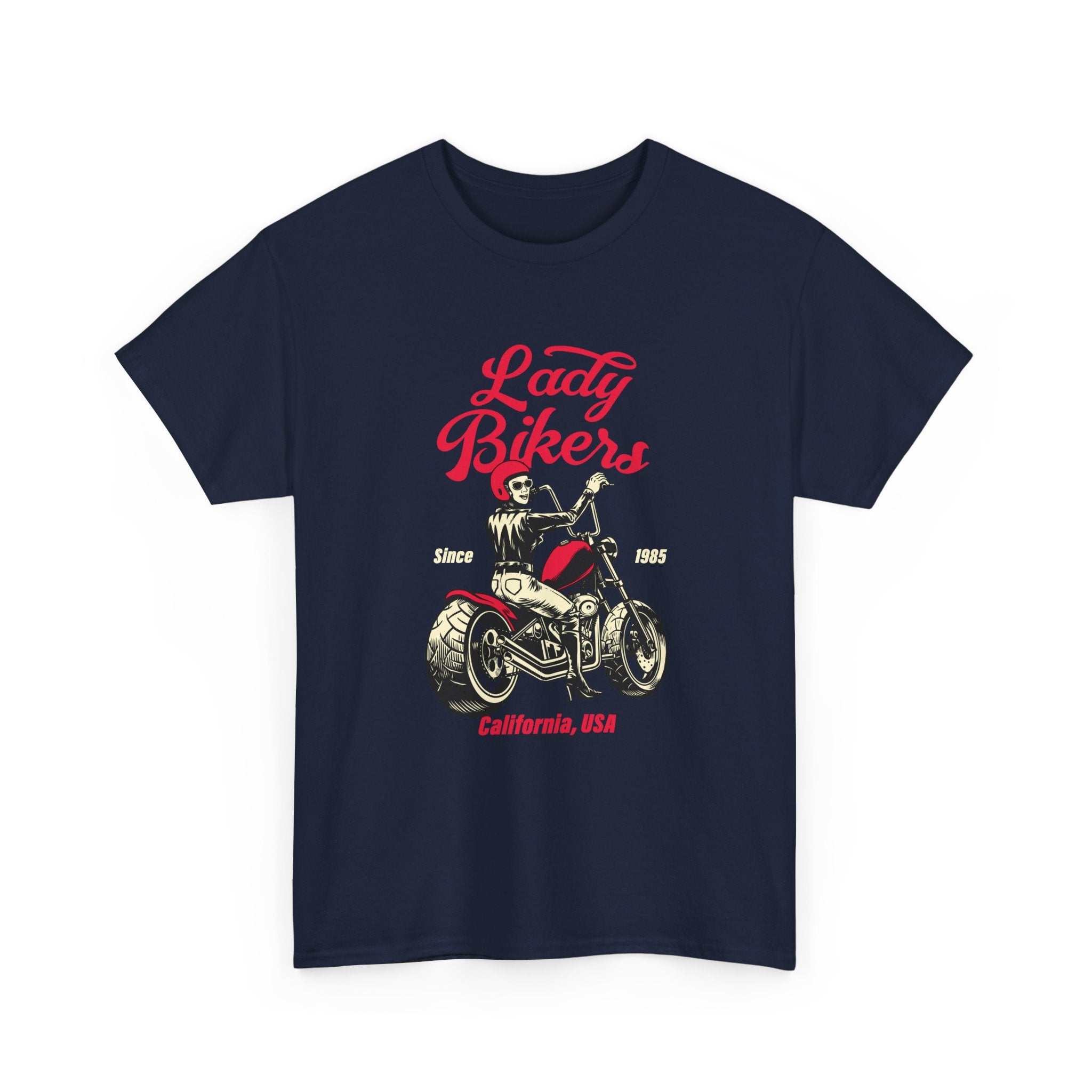 Lady Bikers Motorcycle Tee California USA Vintage Chopper Shirt
