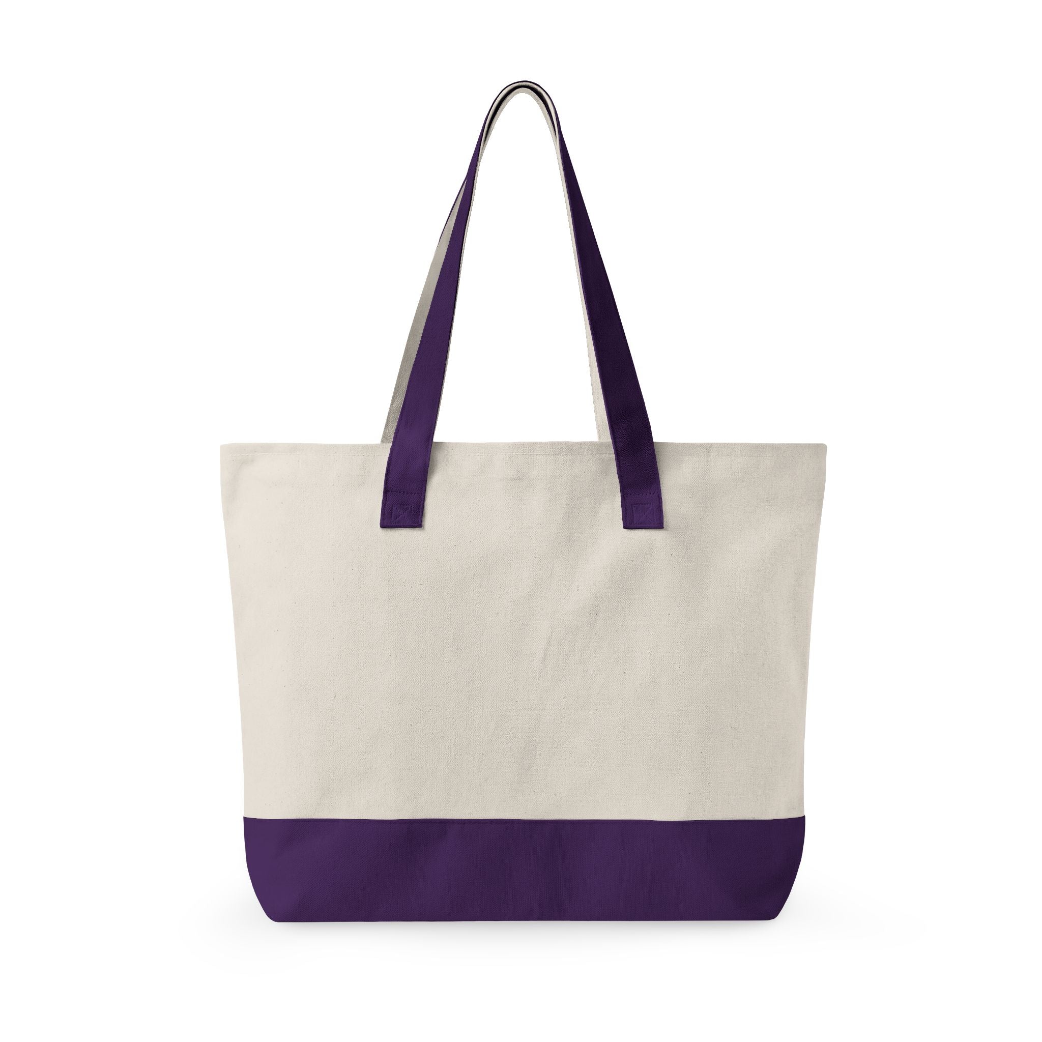Sugar High Cat Illustration Zippered Tote | Cute Candy Cat Canvas Bag