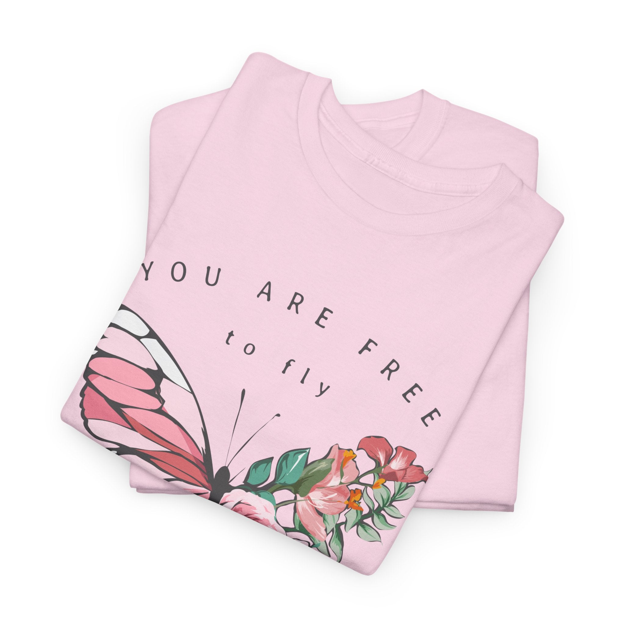 Butterfly Floral Inspirational T-Shirt