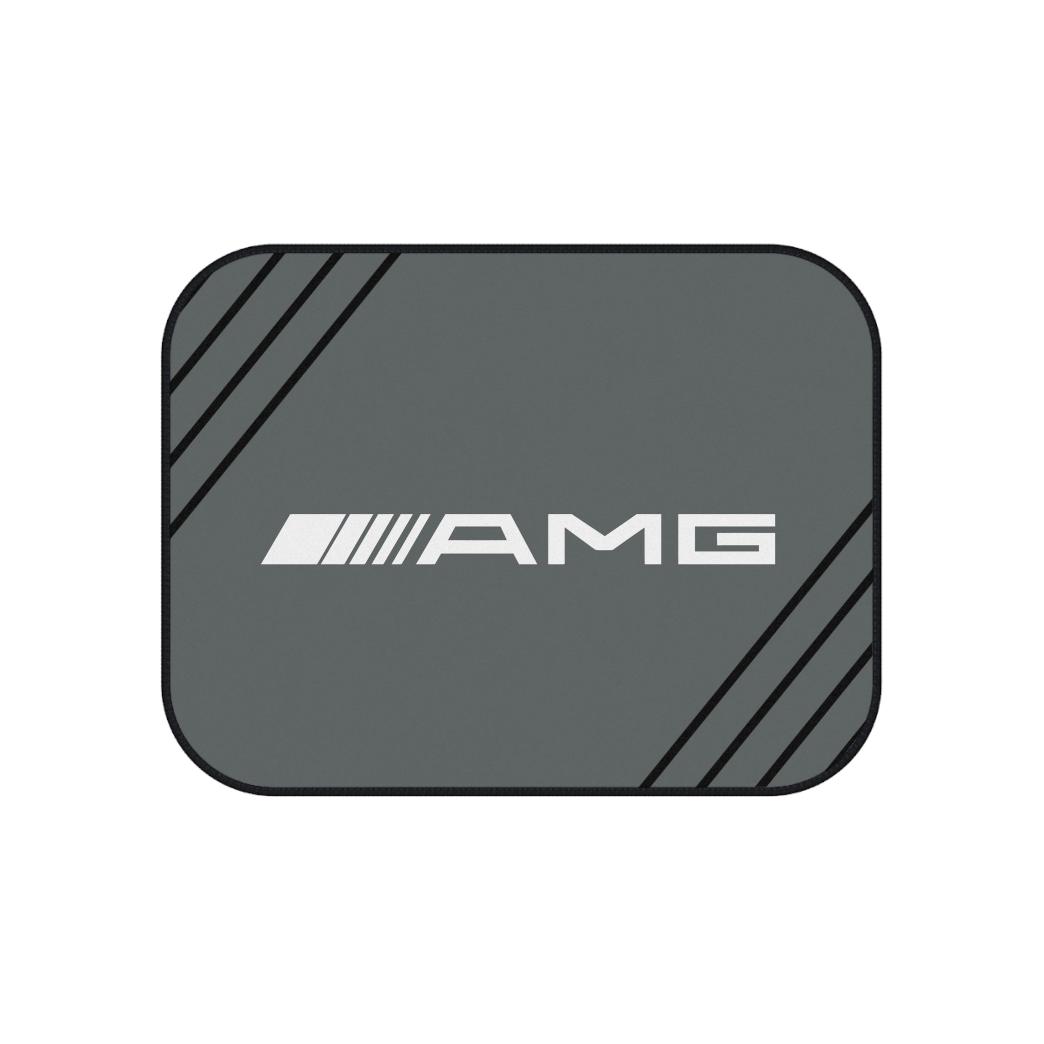 AMG Style Car Floor Mats Set of 4 Gray Universal Performance Auto Mats