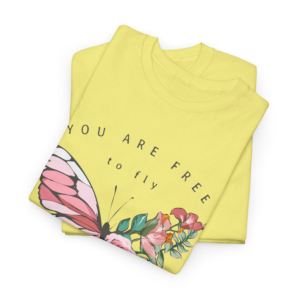 Butterfly Floral Inspirational T-Shirt