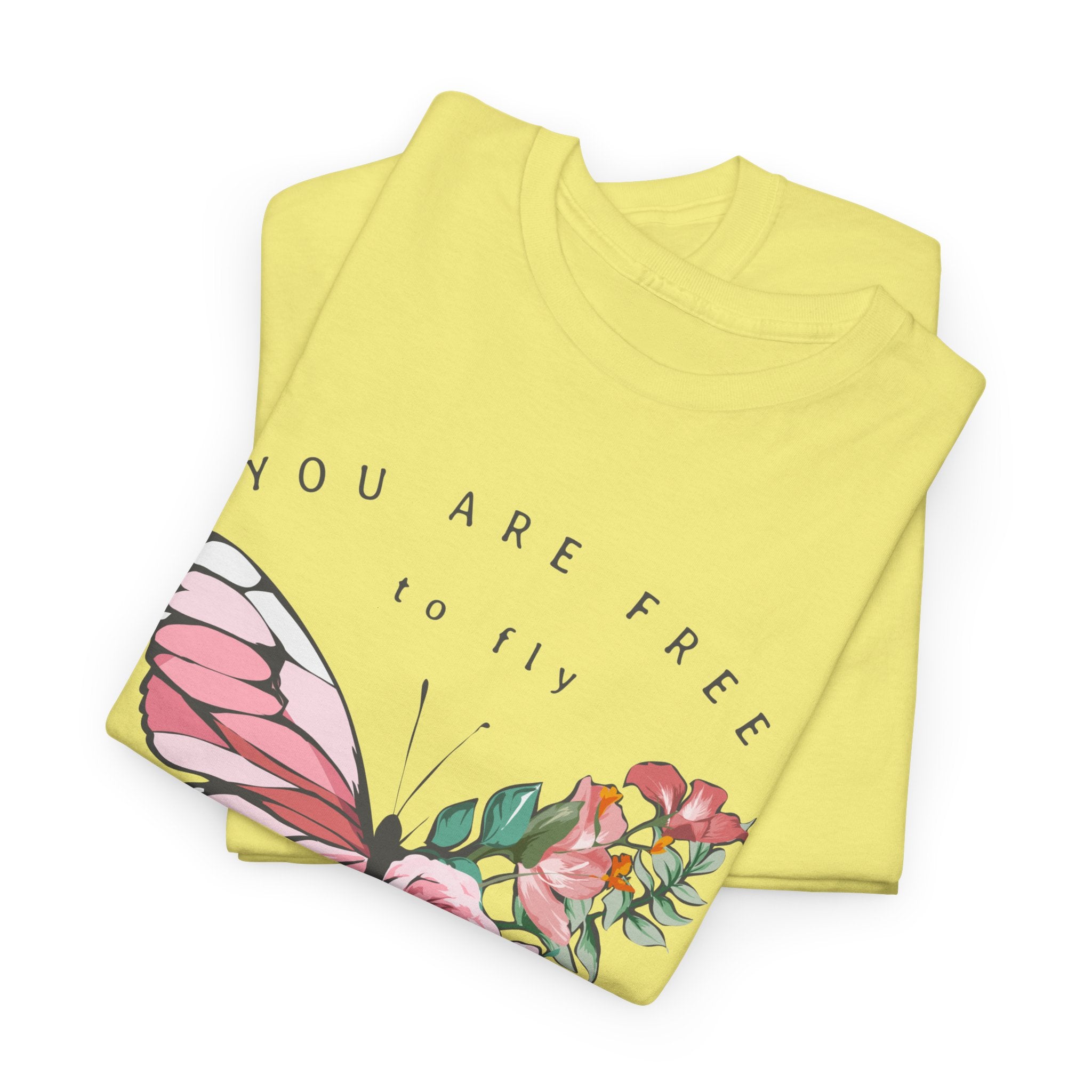 Butterfly Floral Inspirational T-Shirt