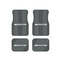 AMG Style Car Floor Mats Set of 4 Gray Universal Performance Auto Mats