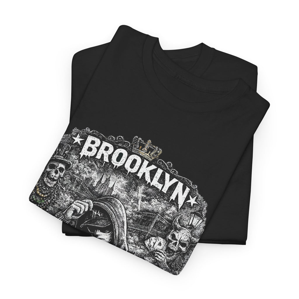 Brooklyn T Shirt Streetwear Graphic Tee, Urban NYC Shirt Black, Dark Hip Hop Style Unisex Gift