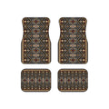 Tribal Geometric Car Mats (Set of 4) — Brown Aztec Floor Liners