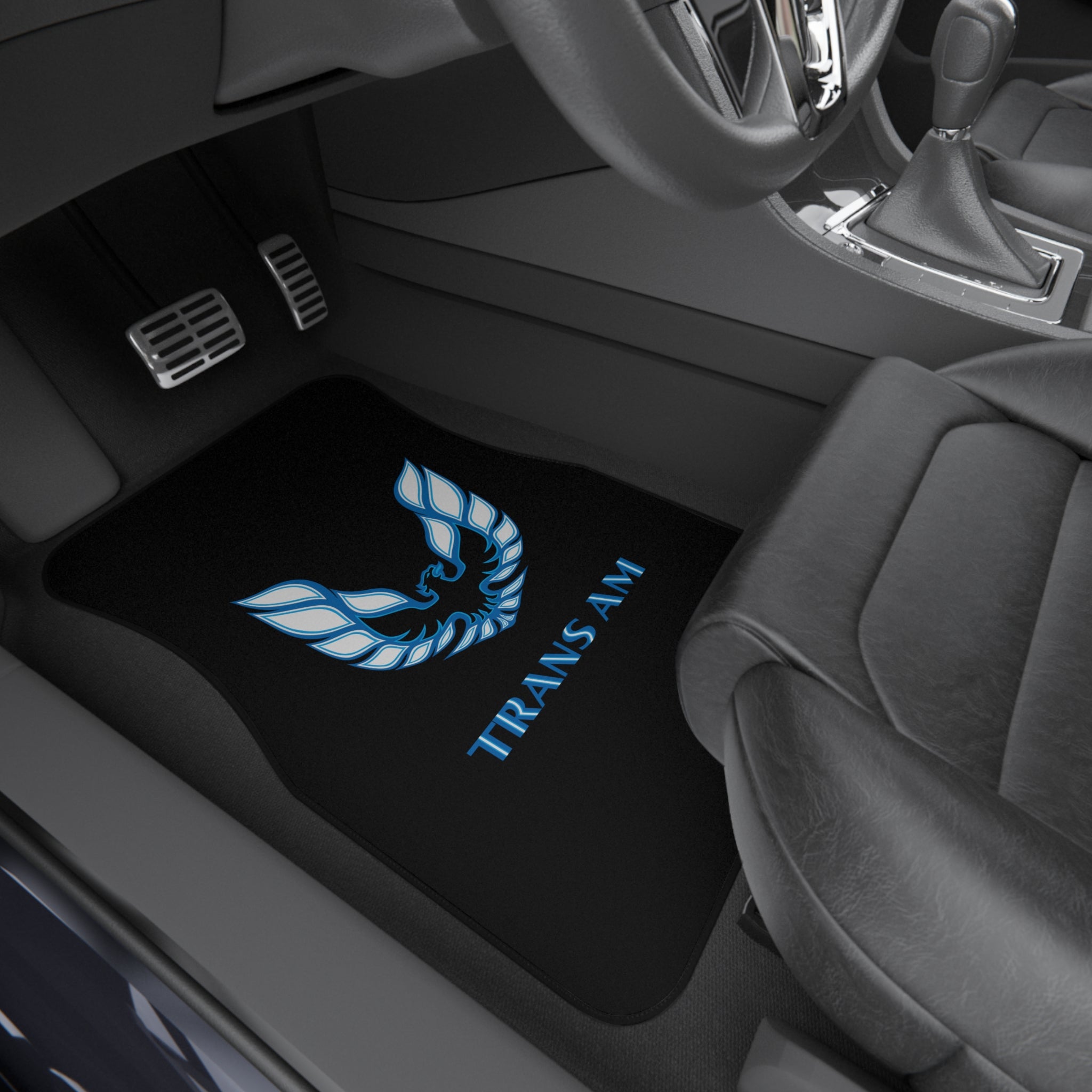 Trans Am Logo Car Mats (Set of 4) — Blue Firebird Floor Mats