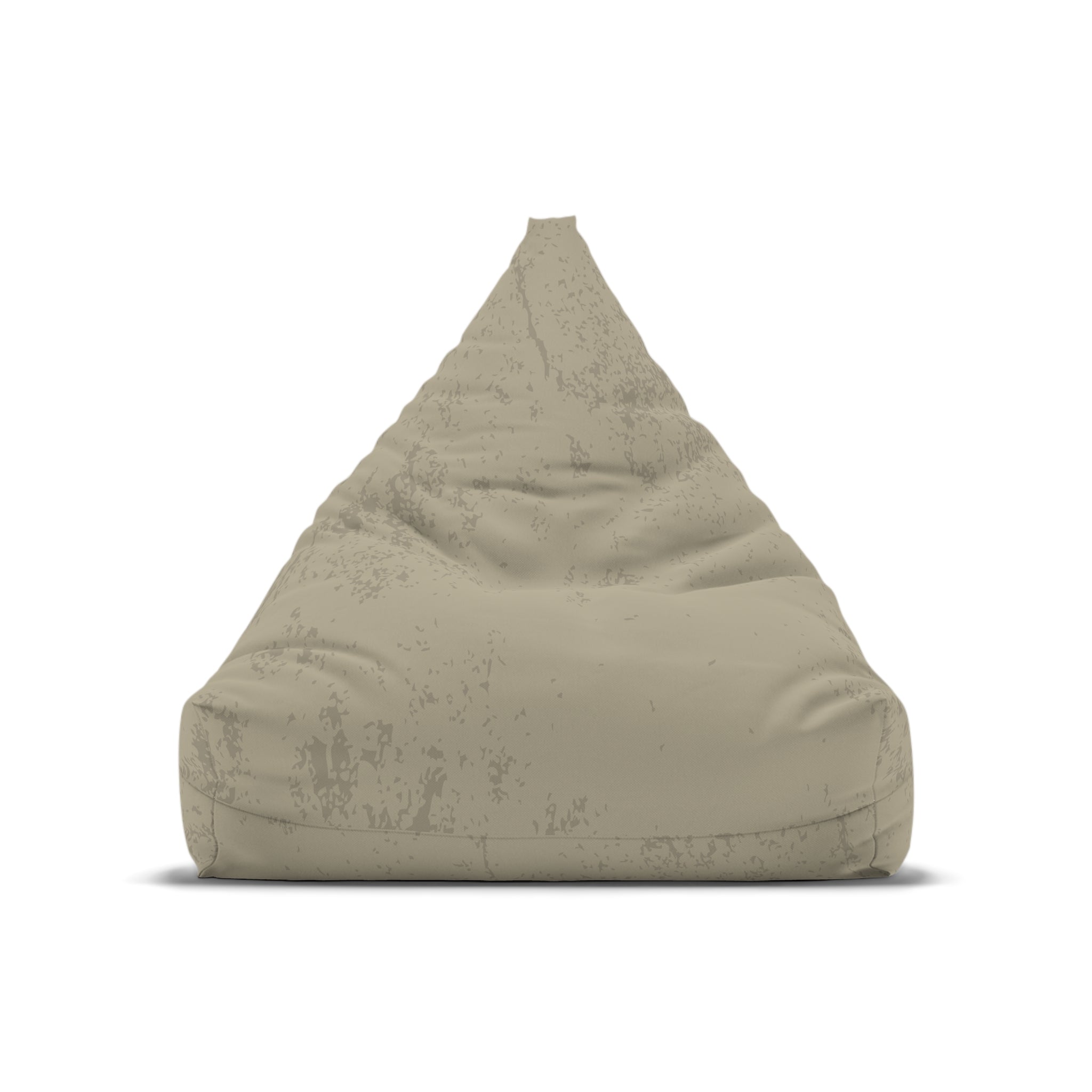 Distressed Tan Bean Bag Chair Cover | Neutral Rustic Home Decor