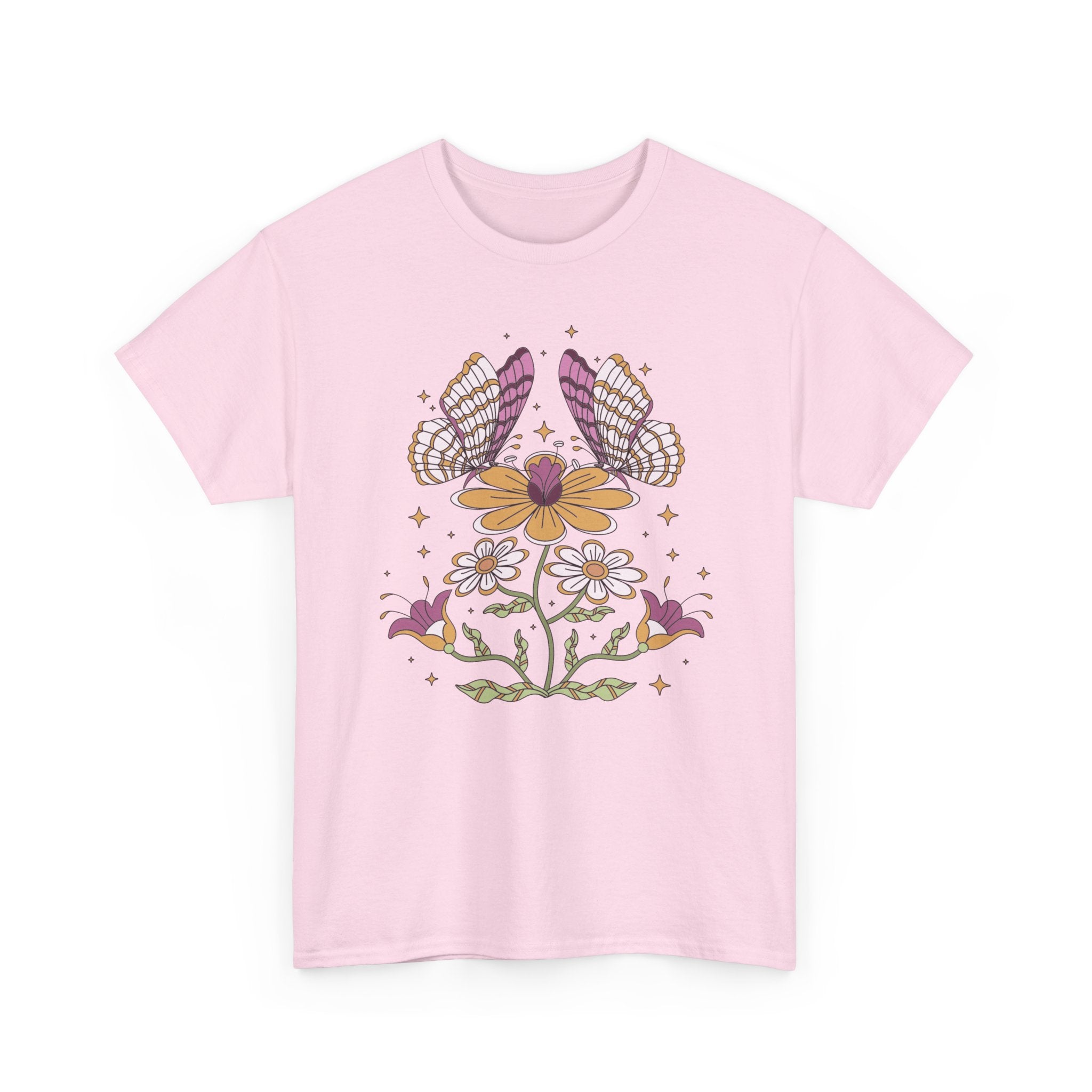 Boho Butterfly Floral T-Shirt