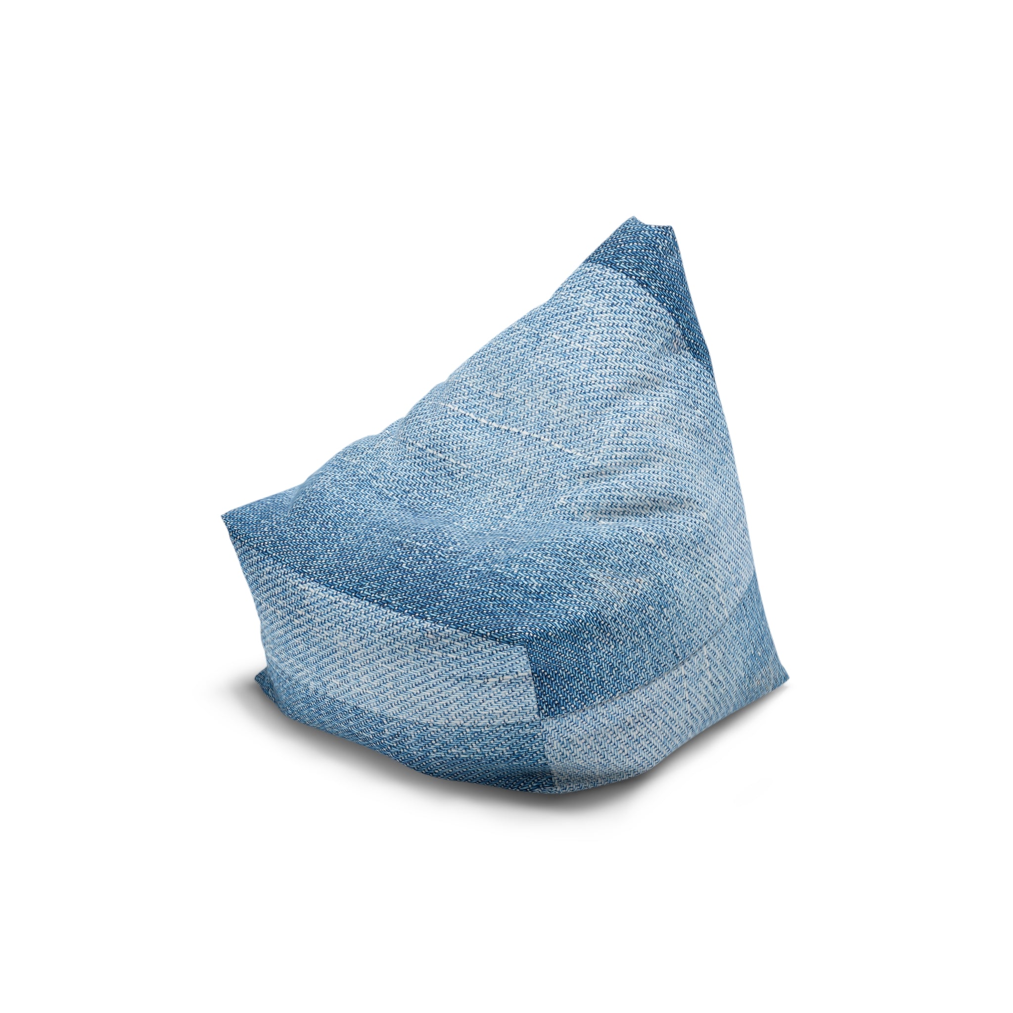 Blue Textured Bean Bag Chair Cover | Modern Bean Bag Cover | Minimalist Home Decor