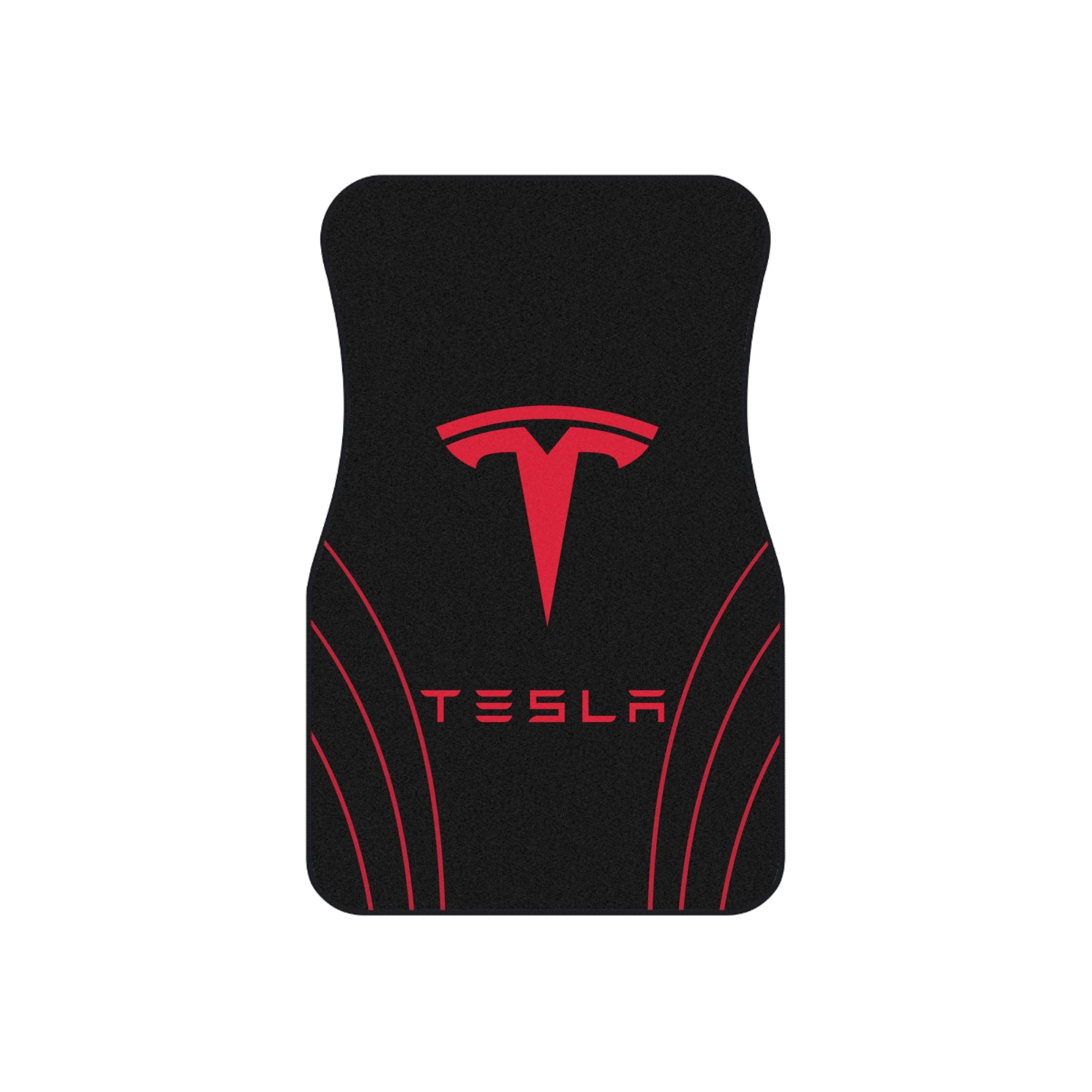 Tesla Logo Car Mats (Set of 4) — Universal Fit All-Weather Floor Liners