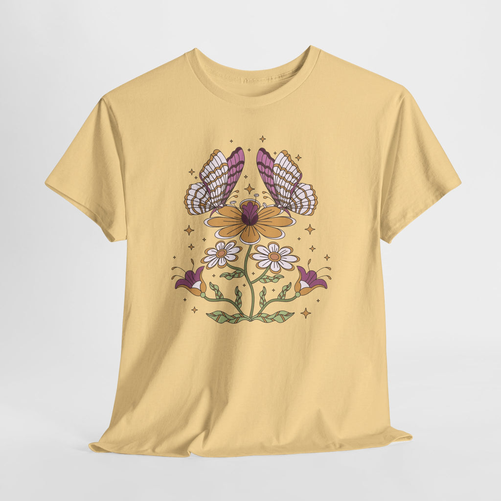 Boho Butterfly Floral T-Shirt