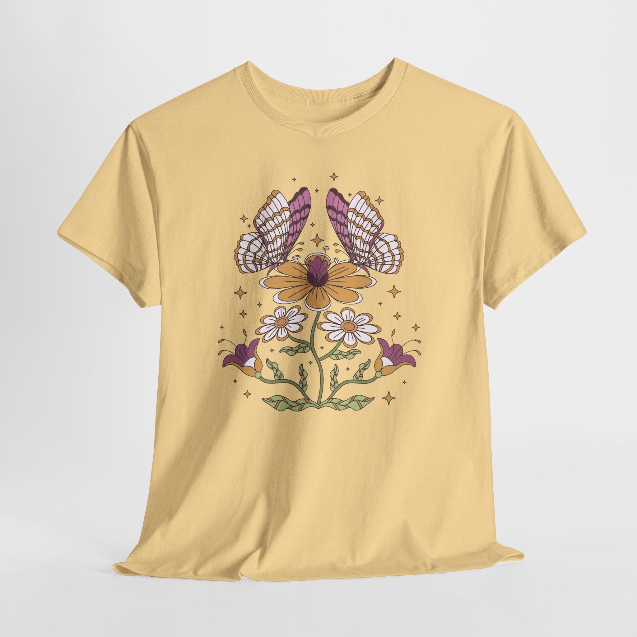 Boho Butterfly Floral T-Shirt