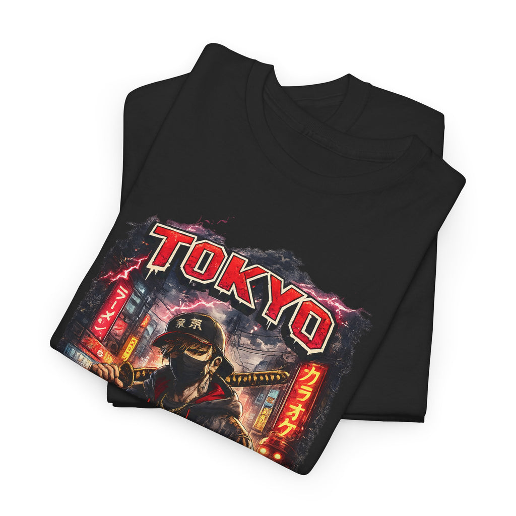 Tokyo Streetwear T Shirt, Japanese Urban Graphic Tee, Cyberpunk Style Unisex Shirt