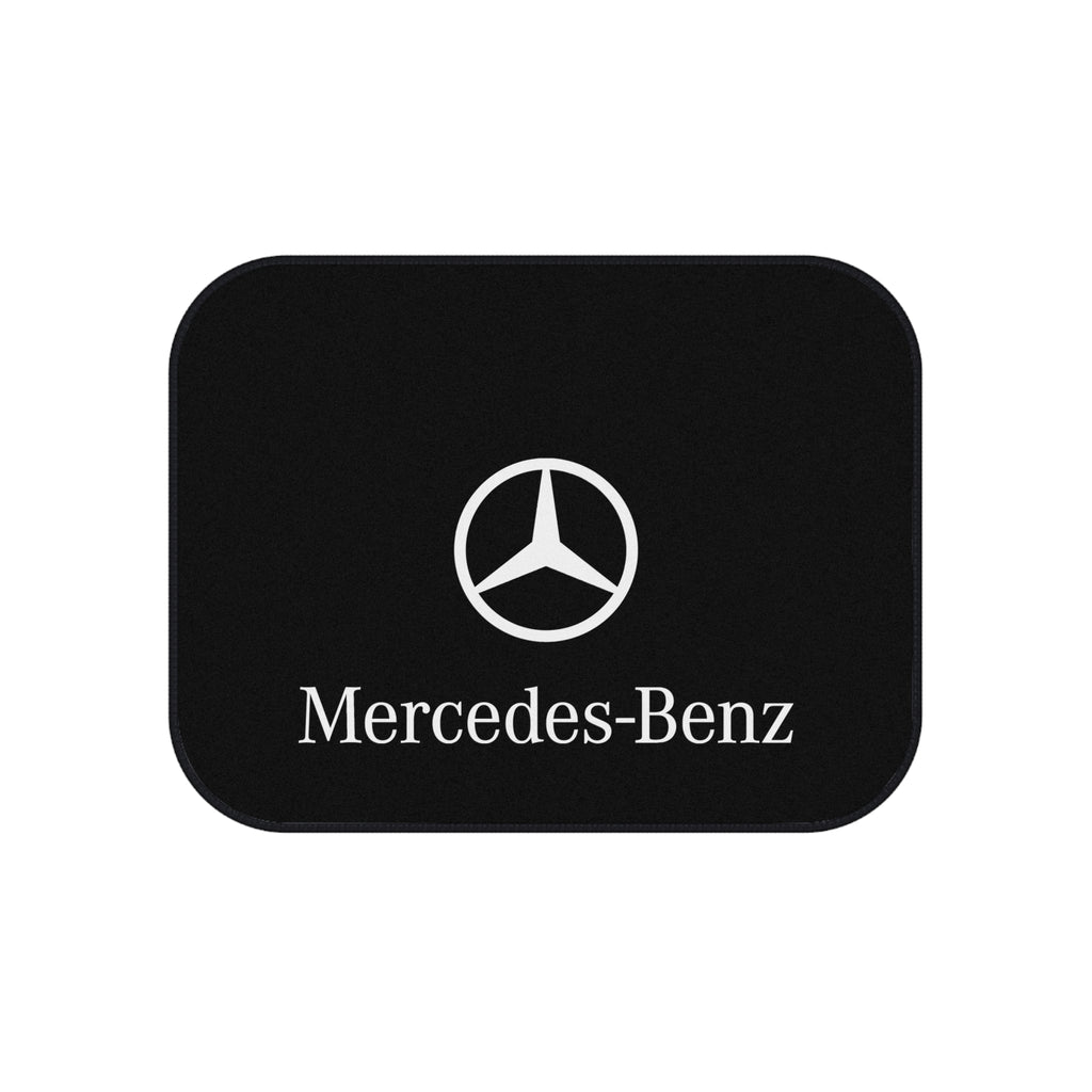 4 Piece Car Floor Mats Set Compatible with Mercedes Benz Logo Black Auto Interior Accessories