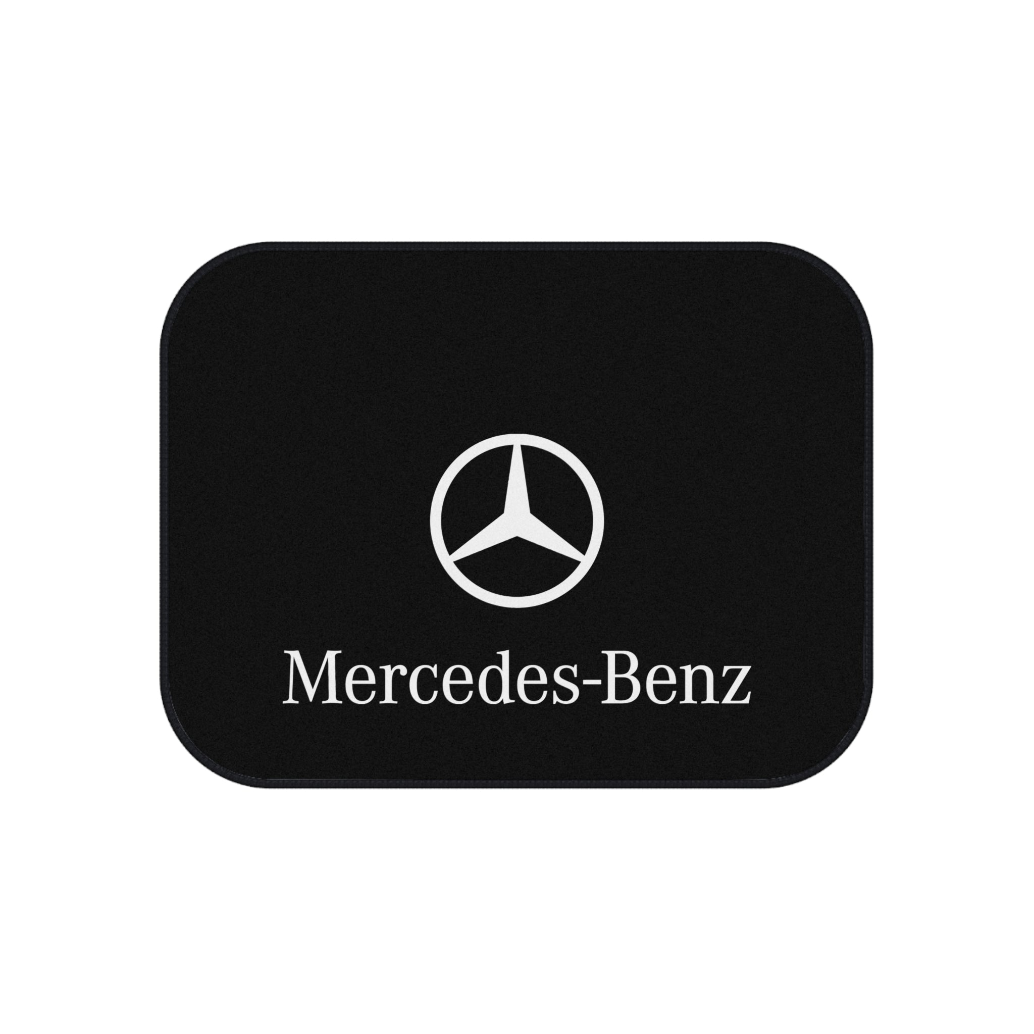 4 Piece Car Floor Mats Set Compatible with Mercedes Benz Logo Black Auto Interior Accessories