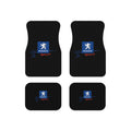 Peugeot Sport Style Car Floor Mats Set of 4 Black Universal Auto Mats
