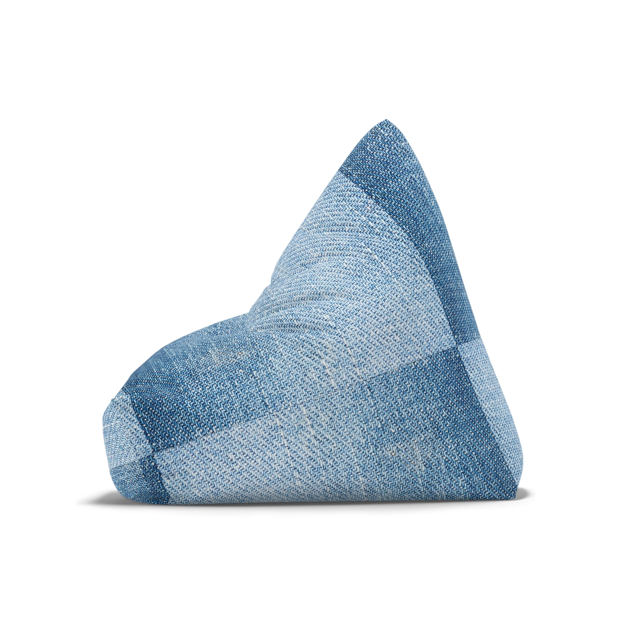 Blue Textured Bean Bag Chair Cover | Modern Bean Bag Cover | Minimalist Home Decor