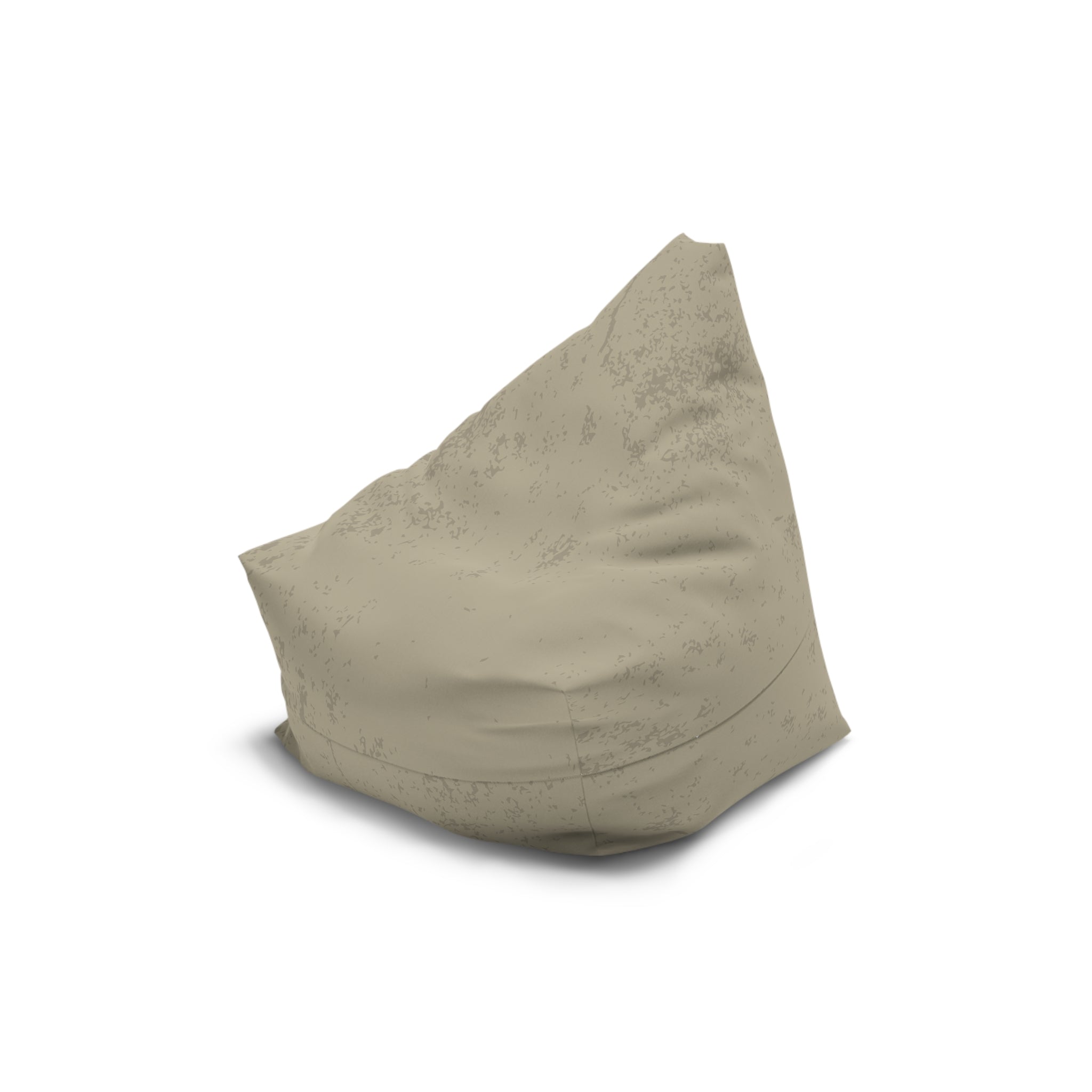 Distressed Tan Bean Bag Chair Cover | Neutral Rustic Home Decor