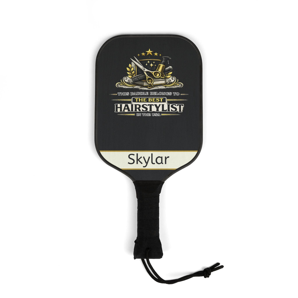 Personalized Hairstylist Pickleball Paddle Set | Gift for Hair Stylist | Custom Name Pickleball Racket | Salon Owner Gift