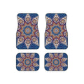 Mandala Car Floor Mats (Set of 4) — Blue Boho Star Pattern