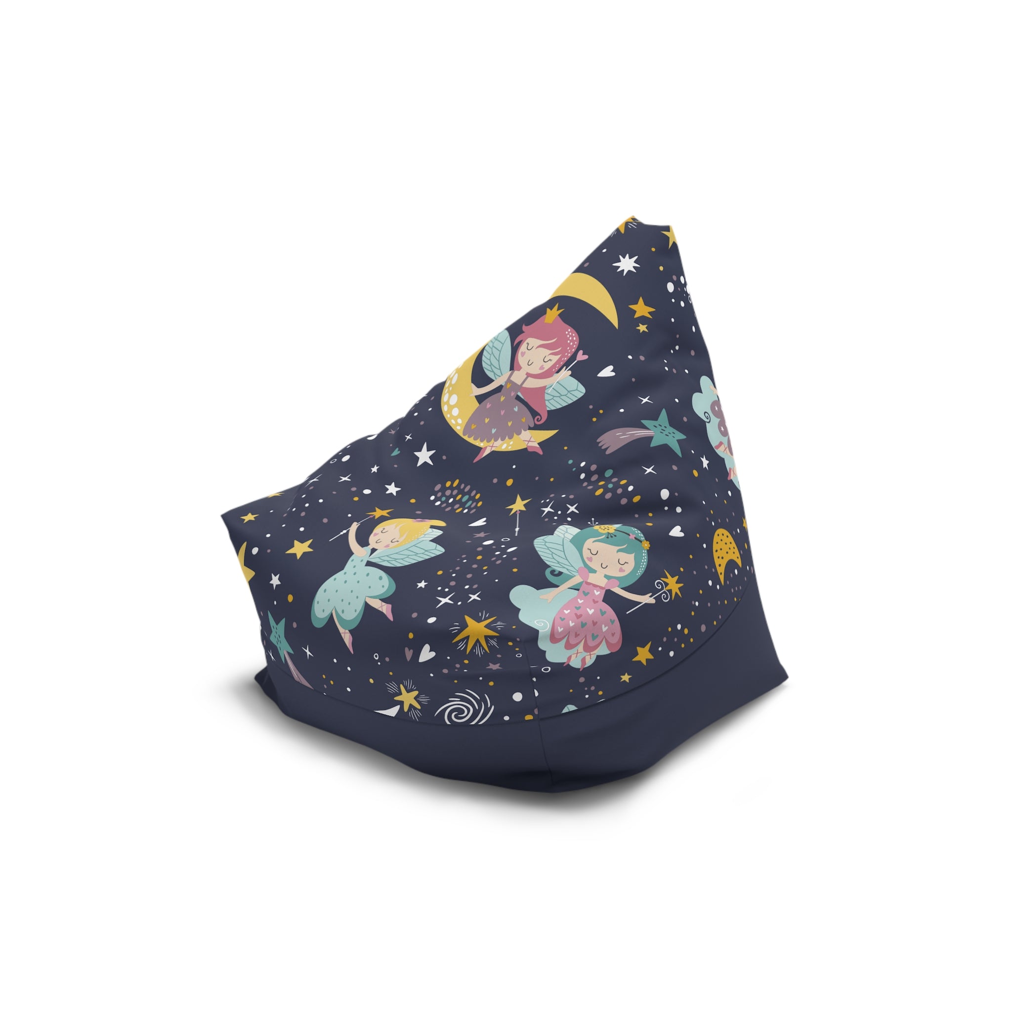 Sleeping Fairies Bean Bag Chair Cover | Night Sky Stars, Kids Room