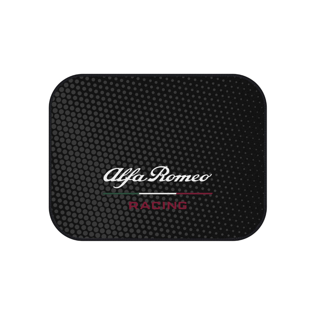 Alfa Romeo Racing Style Car Floor Mats Set of 4 Black Universal Sport Auto Mats